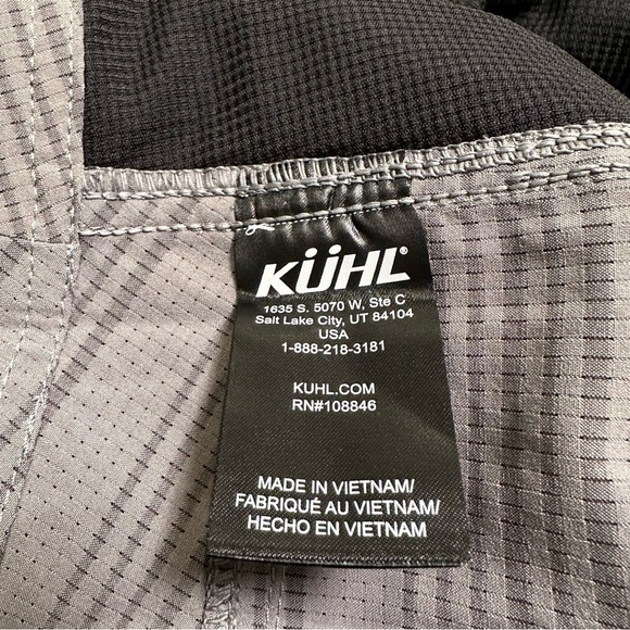 Kühl Men’s Waist 40 Gray Stripe Grizzly Upriser Short - Picture 10 of 11